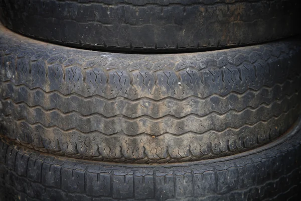 Stack old car tire Texture — Stock Photo, Image