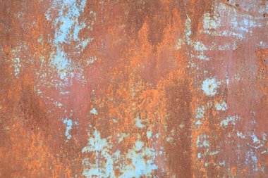 eski paslı çinko duvar