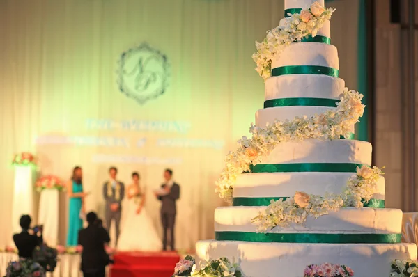 Wedding cake receptie — Stockfoto
