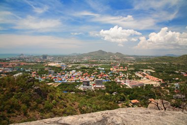 Hua Hin cityscape tepe görünümü noktadan
