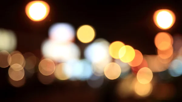 Abstract blur bokeh of city night life — Stock Photo, Image