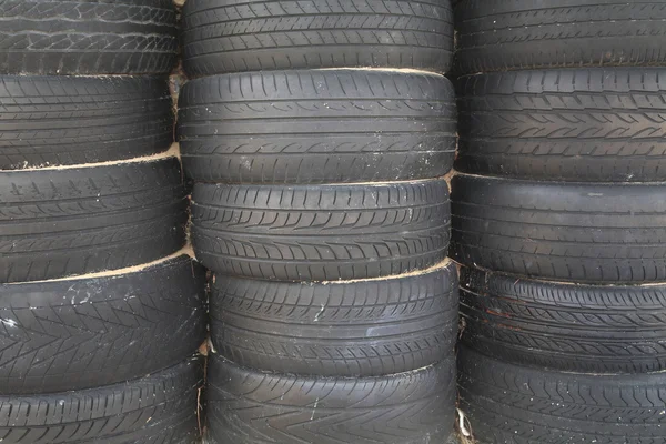 Stack of old tires set — Stock Image Stack of old tires set Royalty Free Stock Images