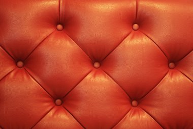 Vintage kırmızı deri kanepe düğmesi