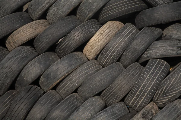 Pila di pneumatici per sfondo strutturato — Foto Stock