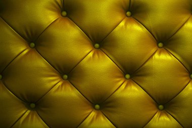 Vintage altın deri kanepe düğmesi