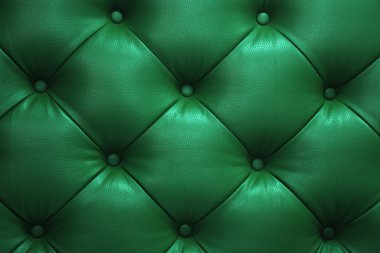 Vintage kahverengi deri kanepe düğmesi