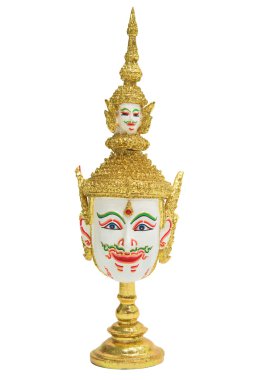 Brahma baş beyaz izole