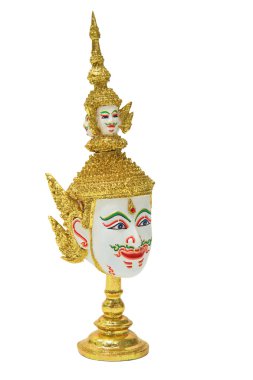 Brahma baş beyaz izole