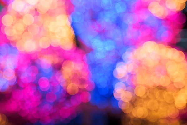 Abstract blur group of colorful circular bokeh — Stock Photo, Image