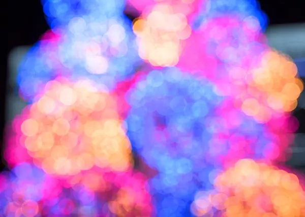 Abstract blur background of colorful circular bokeh — Stock Photo, Image