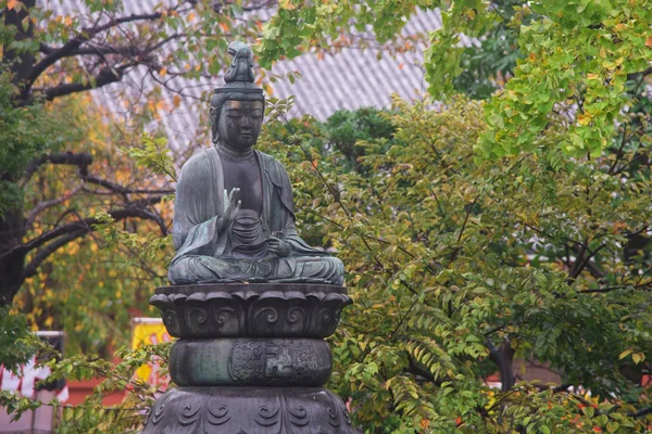 Статуя Будды в храме Сэнсо-дзи в Асакусе — стоковое фото