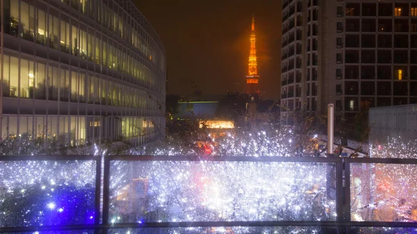 Tokyo tower with winter light Illumination