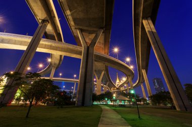 Bhumibol Bridge park, Bangkok yukarıda