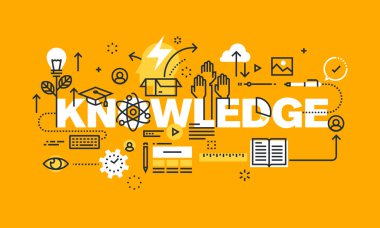 Bilgi web sayfası için ince çizgi düz tasarım afiş