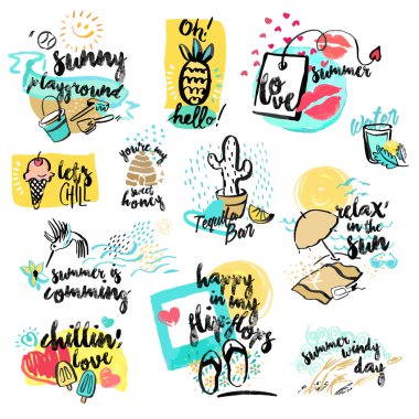 El kümesi yaz suluboya belirtileri çizilmiş.