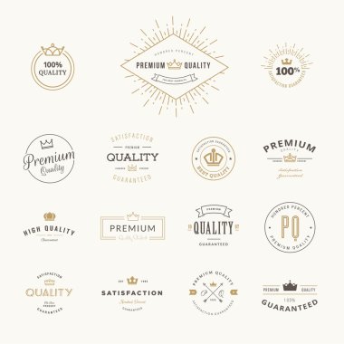 Set of premium quality stickers and elements clipart