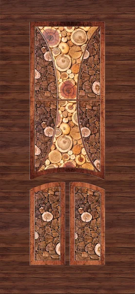 Drukowane Drewniane Nowoczesne Drzwi Laminowane Design Skóry Tła Papieru Ściennego — Zdjęcie stockowe