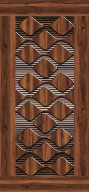 3D kaplamalı kapı tasarımı ve arkaplan duvar kağıdı