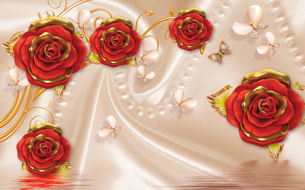 Изготовленные на заказ обои для 3D фото Современное простое искусство