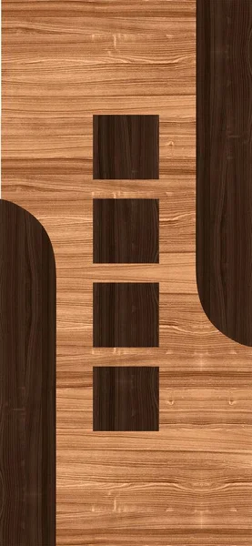 印刷可能な木製の近代的なラミネートドアの皮膚のデザインと背景壁の紙 — ストック写真