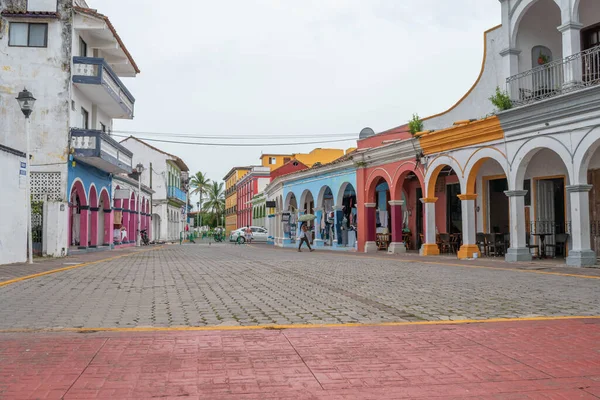 Tlacotalpan Veracruz Mexico Ağustos 2021 Bulutlu Bir Günde Tlacotalpan Şehir — Stok fotoğraf