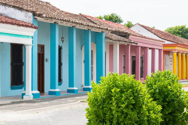 Tlacotalpan Veracruz Mexico Agosto 2021 Calle Con Típicas Casas Coloridas —  Fotos de Stock