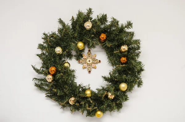 Christmas wreath decoration — Stock Photo, Image