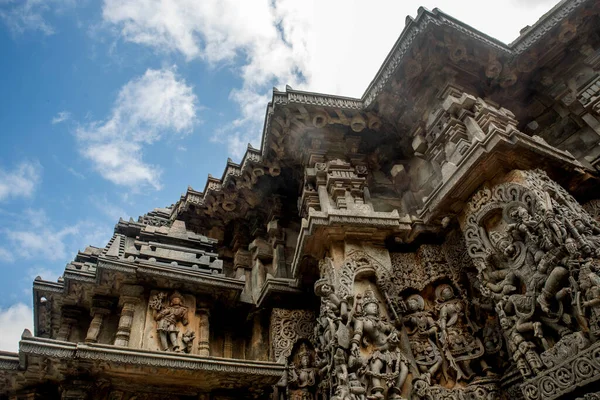 Sculture Antiche Beluru Halebeedu Karnataka India — Foto Stock