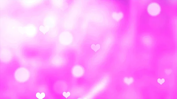 Abstract Valentine Background Bokeh Hearts — Stock Photo, Image