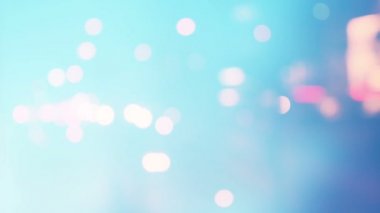 Soyut gece trafiği ve sokak ışıkları arka planı bokeh