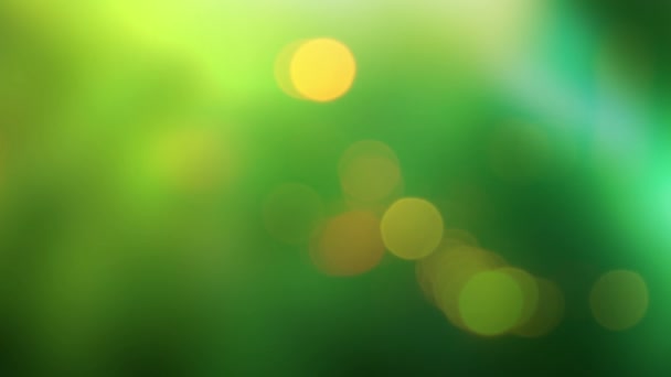 Abstract Green Christmas Bokeh Background — Stock Video