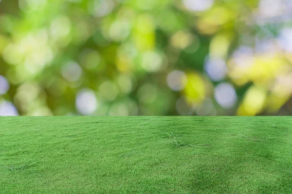 Zielona Trawa Pole Nad Bokeh Natura Tło — Zdjęcie stockowe