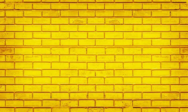 Kolorowe Cegły Ściany Jasny Żółty Vintage Styl Cegły Tła Farby — Zdjęcie stockowe