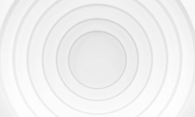 Beyaz daire arka planı. Web sayfası, şablon, arkaplan veya broşür kapağı için soyut desen. 3B görüntüleme.
