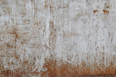 Eski grunge rustik metal dokusu. Paslı demir levha arka planı