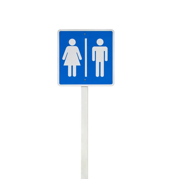 Toiletbord Mannelijk Vrouwelijk Pictogram Geïsoleerd Witte Achtergrond — Stockfoto