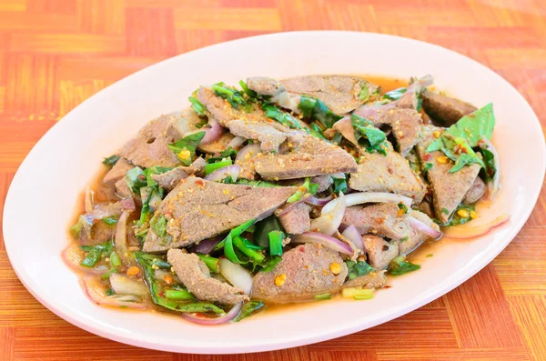 Cooked Liver in Spicy Condiment — Stock Photo, Image