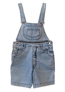 denim atlama beyaz arka planda çalışma yolu ile izole takım elbise