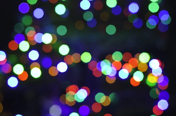 De-odaklı renkli ışıklar bokeh arka plan — Stok fotoğraf