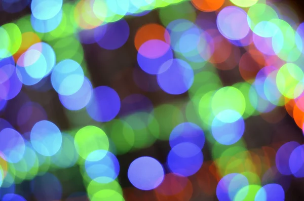 Astratto de-focalizzato luci colorate bokeh sfondo — Foto Stock