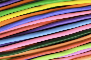 Renkli sönük balonları bir demet