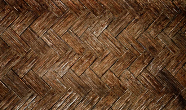 Grungy geweven bamboe textuur achtergrond — Stockfoto
