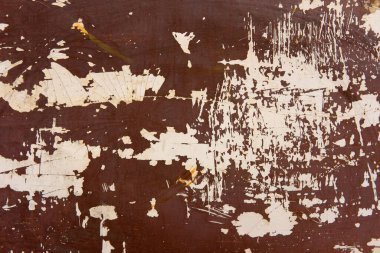 Eski ahşap tahta kırık boya ile