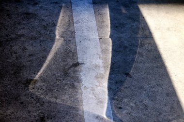 Şehirde beton zemin