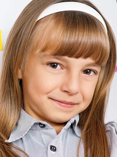 Portrait of beautiful little girl — Stock Photo, Image