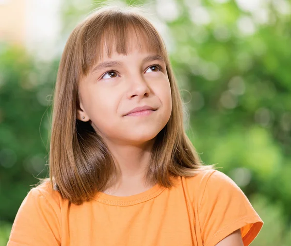 Portrait of smiling girl — Stock Photo, Image