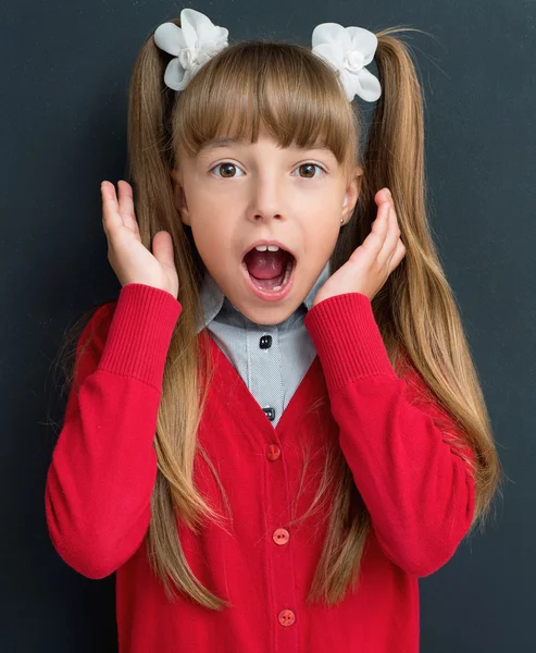 Menina de volta à escola — Fotografia de Stock