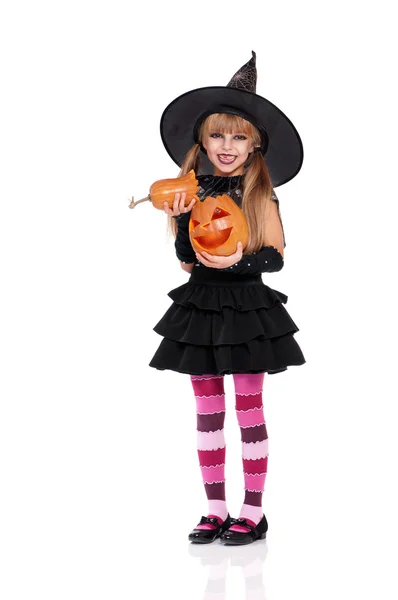Halloween trochę czarownica — Zdjęcie stockowe
