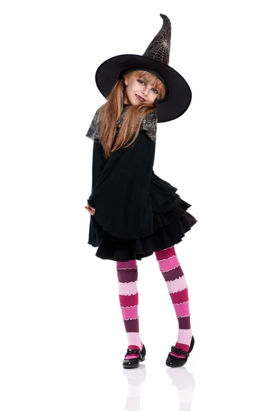 Halloween little witch — Stock Photo, Image