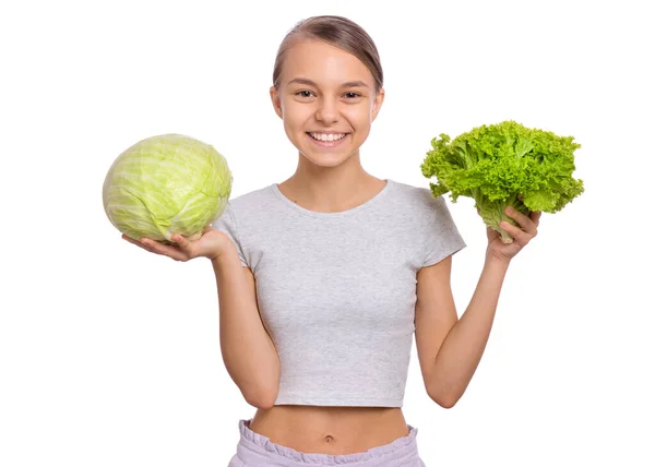 Emociones de chicas y comida — Foto de Stock